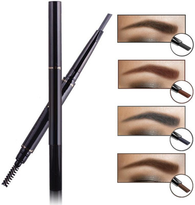 KA-KAIASHA 2 in 1 brow definer Pencil with Eyebrow Brush(BROWN)