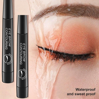 ADJD Combo Tattoo Pen Micro-Forked Brushes 4D Microblading Eyebrow(BLACK)