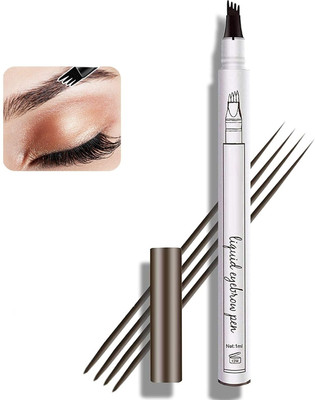 GFSU - GO FOR SOMETHING UNIQUE Gray Tattoo Eyebrow Pen With Four Tips Long-Lasting Waterproof(Gray)
