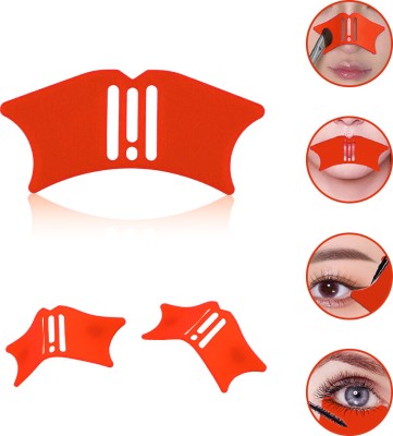 Gleva 4 in 1 Reusable Silicone Nose Contour Stencil Makeup Applicator for Nose(Orange)