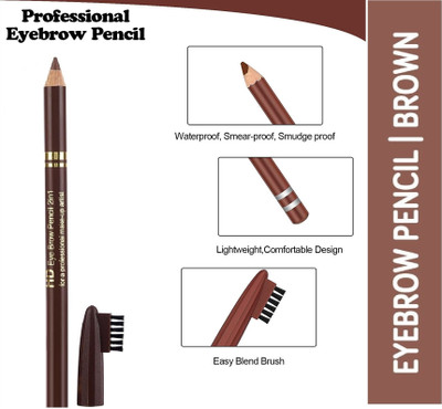 JANOST Magic Brow Artist Long Lasting Automatic Eyebrow Pencil & Brush(Brown)