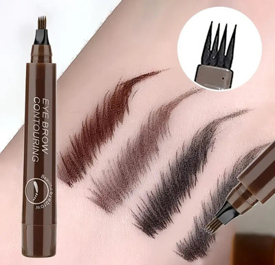 GULGLOW99 natural brown color eyebrow contouring pen waterproof(brown)