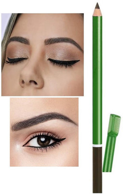 BLUEMERMAID CLASSY LOOK GREEN EYE BROW PENCIL FOR PERFECT EYEBROWS(BLACK)