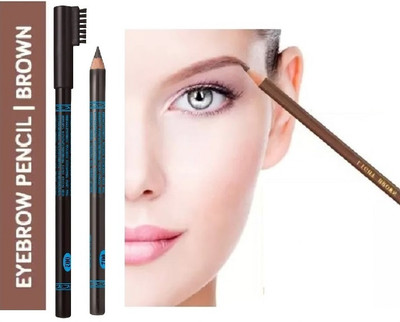 JANOST New Eyebrow Pencil With Brush | Smudge Proof Eyebrow Definer Penci(DARK BROWN)