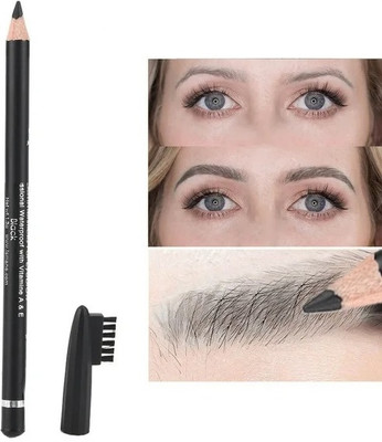 Emijun BEST AND PERFECT WATER PROOF BLACK EYE BROW PENCIL(BLACK)