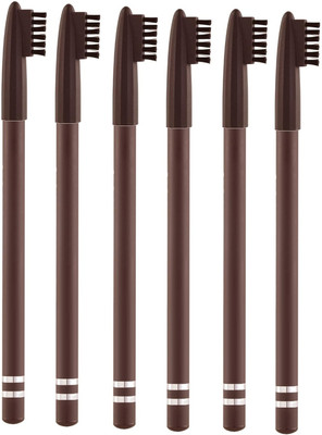 GULGLOW99 Brown Waterproof Eyebrow Pencil With Brush Smudge Proof Eyebrow Definer Pencil(BROWN)