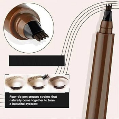 AFARAXIA New TINT MY 4-TIP BROW Liquid Eyebrow Pencil Waterproof brown(Brown)