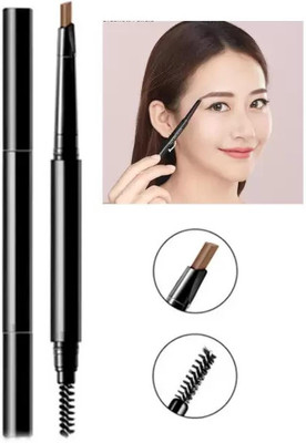 KAIASHA Eye Brow Pencil 2 in 1 Dual Function Brow Filling Pencil ( brown ) pack of - 1(bbrown)