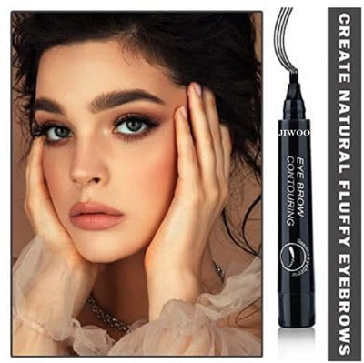 Jiwoo 3D Liquid Eyebrow Enhancing Pen Waterproof 5 g(BLACK)