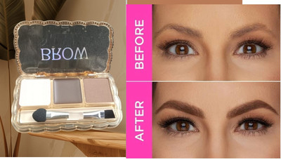 HUZURLU Solution For Thin Eyebrows Eyebrow Stencil(1)