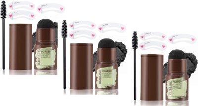 ADJD Hair Line Root Touch Up and Eyebrow Powder Stick 3 COMBO AR123 EXTREME Hair Volumizer POWDER(3.3 g)