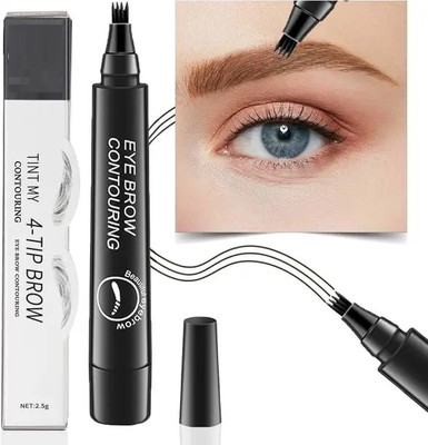 GABBU 4-Point Tip Long-lasting Waterproof Eyebrow Pen Eyebrow Stencil(1)
