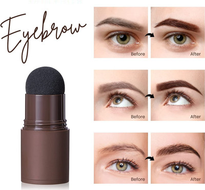 ADJD 2 in 1 Hair Eyebrow Brown Eyebrow Stencil(1)