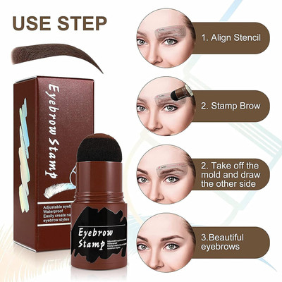 adbeni Hairline Powder Black Color With Twinkle Eyebrow Razor | Hair Shading Sponge Pen 24 g(Black)
