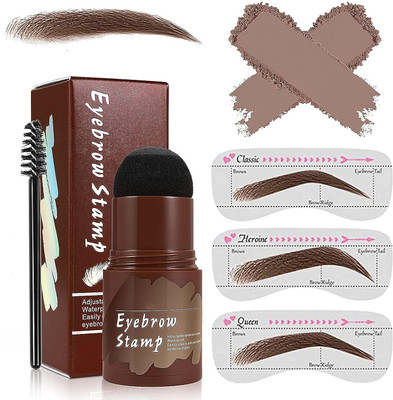 Sujjot Eyebrow Stamp and Eyebrow Stencil Kit, Long Lasting Brow Stamp Kit for Eyebrows Eyebrow Stencil(2)