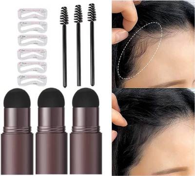 Emijun Hair Line Shadow Stick Powder Hair Edge Root Touch Up Powder Eyebrow Coverage Eyebrow Stencil(9)