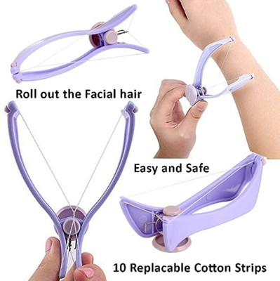 Rishikaenterprises Eyebrow Face and Body Hair Threading and Removal System( PACK OF 1) 62 Eyebrow Thread(8 m, Pack of10)