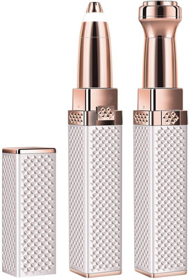 Uniquecartel Personal Hair Removal Eyebrow Razor with Indicator Lights (GOLDEN) Eyebrow Thread(1 m, Pack of1)