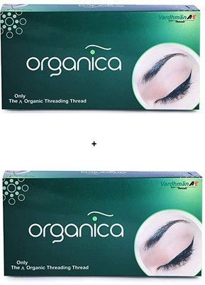 organica Orgnca Threading Thread 2Box=16 rolls Eyebrow Thread(300 m, Pack of16)
