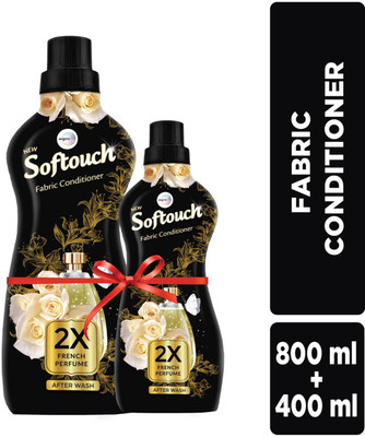 Softouch by Wipro 2X French Perfume Liquid Fabric Conditioner with French Rose & Jasmine(1200 ml)