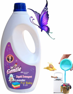 DOCTORGENTLE Baby Laundry Detergent 5000ml, pH Balanced Dermatologically tested formula Lavender Liquid Detergent(5000 ml)