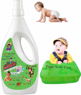 Dr-Gentle After Wash Long Lasting Fabric Conditioner - Ocean Breeze For Baby Cloths(1 L)