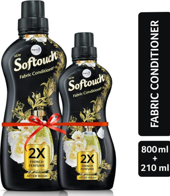 Softouch 2X French Perfume After Wash Fabric Coditioner (800ml+200ml)=1000ml(2 x 500 ml)