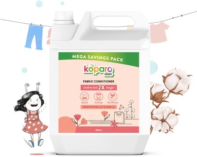 Koparo Natural Fabric Conditioner & Softener | Organic & Eco-Friendly | Lily & Vanilla(5 L)