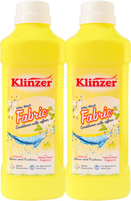 Klinzer After Wash Fabric Conditioner with Softener | Yellow Lily Fragrance | 2L(2 x 1 L)