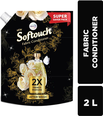 Softouch by Wipro 2X French Perfume Liquid Fabric Conditioner with French Rose & Jasmine(2 L)