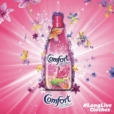 Comfort Lily Fresh PINK Fabric Softner 210ml(210 ml)