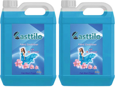 CASTTILO After Wash Liquid Fabric Softener - For Softness, Shine(10 ltr).(2 x 5 L)