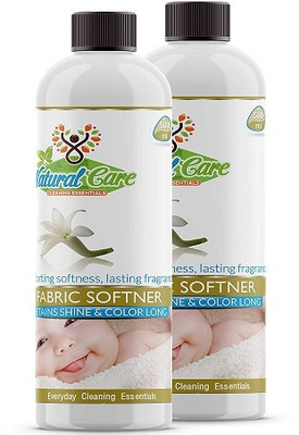 Natural Care Plant based Fresh & Fluffy Fabric Softener - 500 ML x 2 combo pack(2 x 0.5 L)