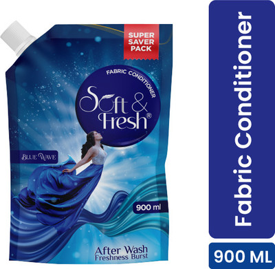 Soft & Fresh Blue Wave after wash Fabric Conditioner increase shine,softness & Freshness(900 ml)