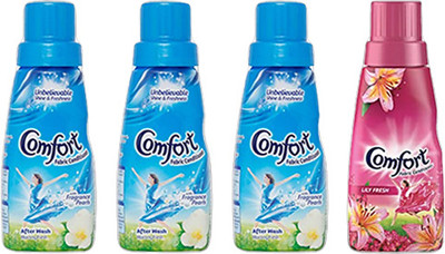 Comfort MORNING FRESH 3 unit & LILLY FRESH 1 unit 210ML EACH(4 x 210 ml)