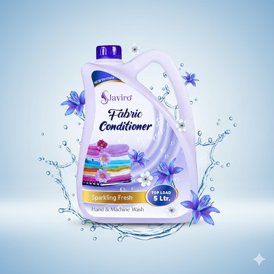 javiro Blue Fabric Conditioner Refill Pack|For Softness|Shine & Long Lasting Freshness(5000 ml)