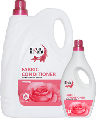 Moon and Mount After Wash Rose Scent Biodegradable Front & Top Load Fabric Softner(6000 ml)