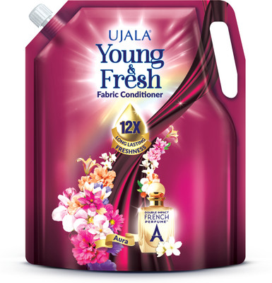 Ujala Young and Fresh | Aura Fabric Conditioner | French Perfume(2 L)