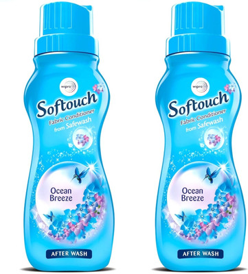 Softouch Ocean Breeze Liquid Fabric Conditioner Pack of 2.(2*200ml)=400ml.(2 x 200 ml)