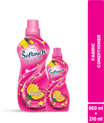 Softouch by Wipro Garden Bouquet Liquid Fabric Conditioner with Jasmine & Fresh Roses Fragrance(1070 ml)