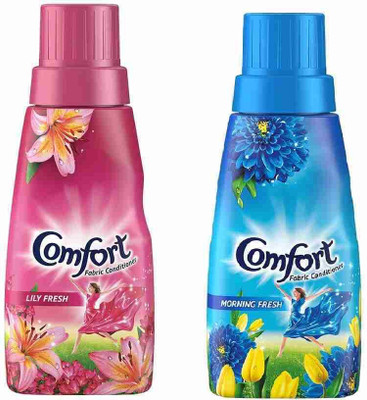 Comfort Lily Fresh 210ml + Morning Fresh 210ml Fabric Conditioner (Pack of 2)(2 x 210 ml)