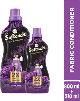 Softouch by Wipro 2X Royal Perfume Liquid Fabric Conditioner with Bergamot, Grapefruit & Jasmine(1010 ml)