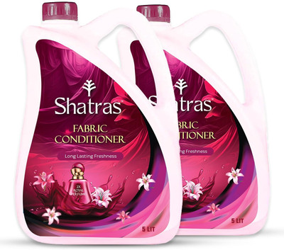 Shatras Soft & Fresh Pink Lily Fabric Conditioner After Wash Increase Shine,Freshness(2 x 5 L)