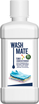 Modicare wash mate 5in1 liquid detergent with powerzyme & natural softener set of 2 Neem Liquid Detergent(1000 ml)