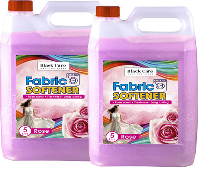 Black Care Rose Fabric Conditioner 10 L | Anti Bacterial | Long Lasting Fragrance(2 x 5 L)