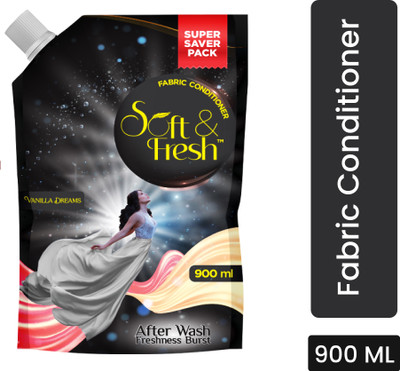 Soft & Fresh Vanilla Dreams after wash Fabric Conditioner increase shine,softness & Freshness(900 ml)