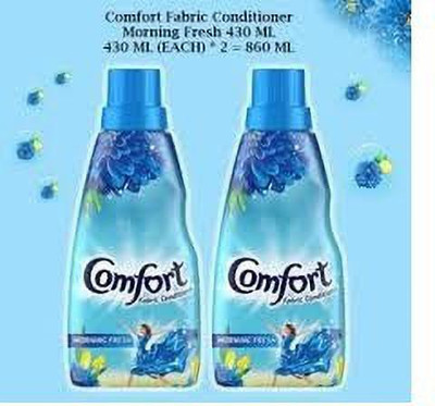 Comfort After Wash MORNING Fresh Fabric Conditioner 860ML(2 x 430 ml)
