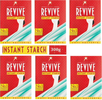 Revive Anti Bacterial Instant Starch Powder(Pack of 6) Fabric Stiffener(300 g)
