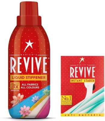 Revive LIQUID 200 ML PACK OF 1 & Instant Starch Powder 50G Fabric Stiffener(250 g)