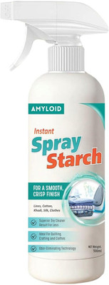 Amyloid Fabric Starch & Easy Iron Spray |Winkle Free -Stiffing Fabric Stiffener (rose) Fabric Stiffener(500 ml)